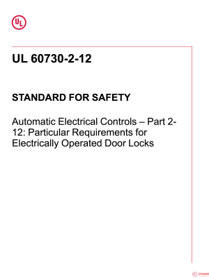 UL 60730-2-12 PDF UL 60730-2-12 PDF